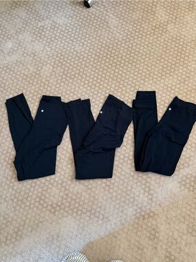 CRZ YOGA Black High-Waist Leggings - 3 pairs sold together